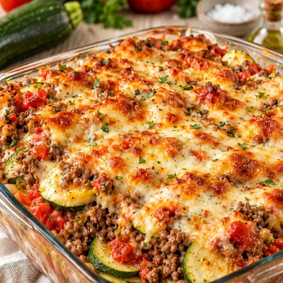 Ground Beef Zucchini Casserole