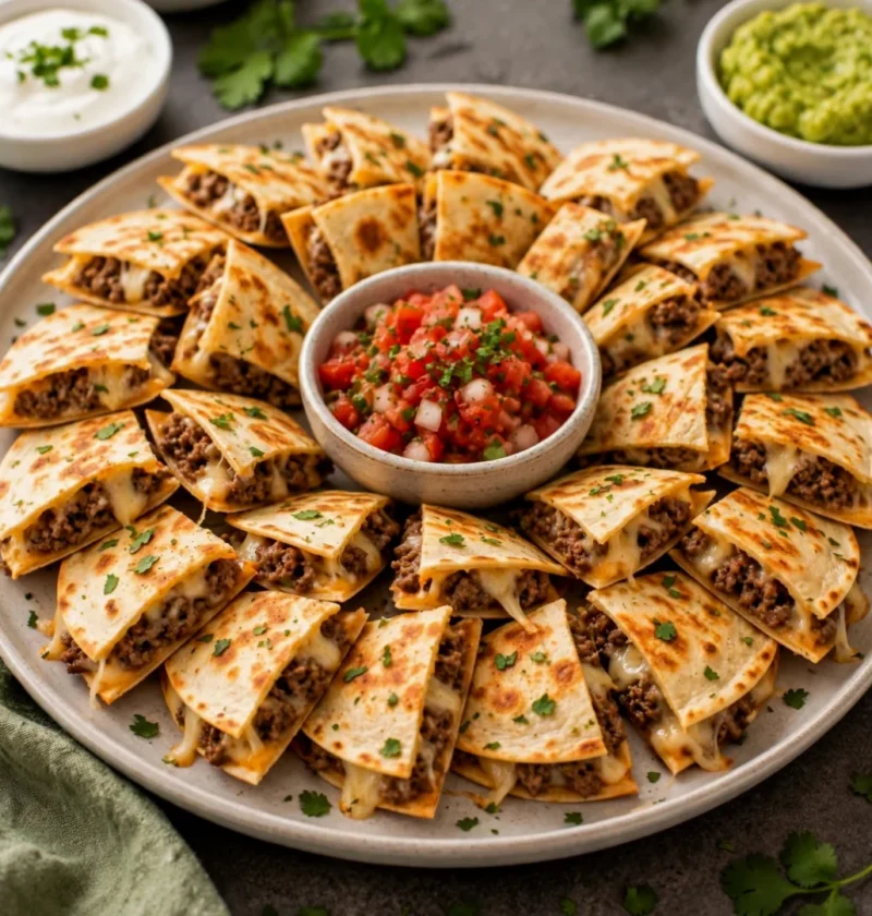 Mini Beef and Cheese Quesadillas