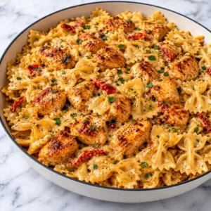 Cajun Garlic Butter Chicken Bowtie Pasta – Creamy and Delicious