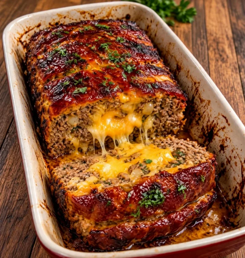 Cheese-Stuffed Meatloaf