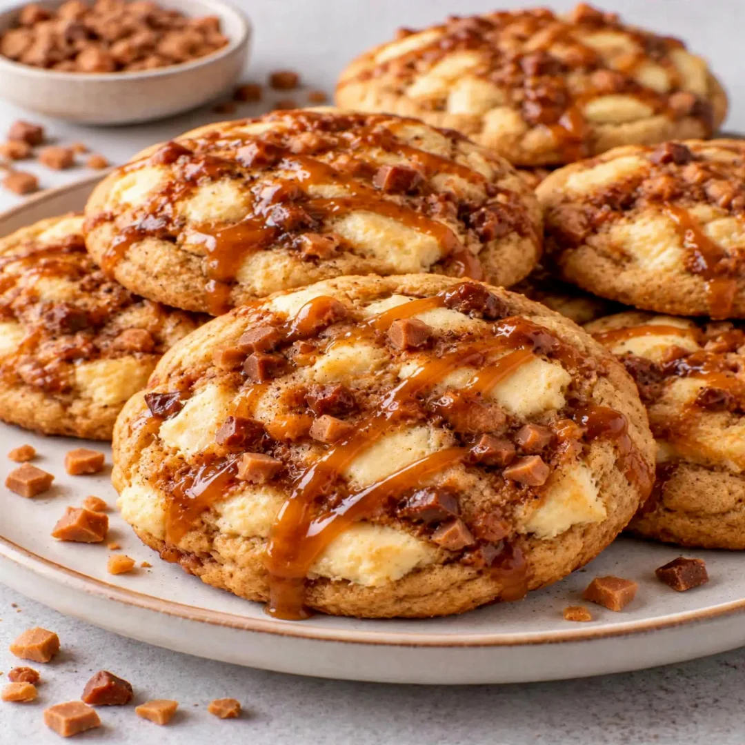 Cheesecake Toffee Cookies