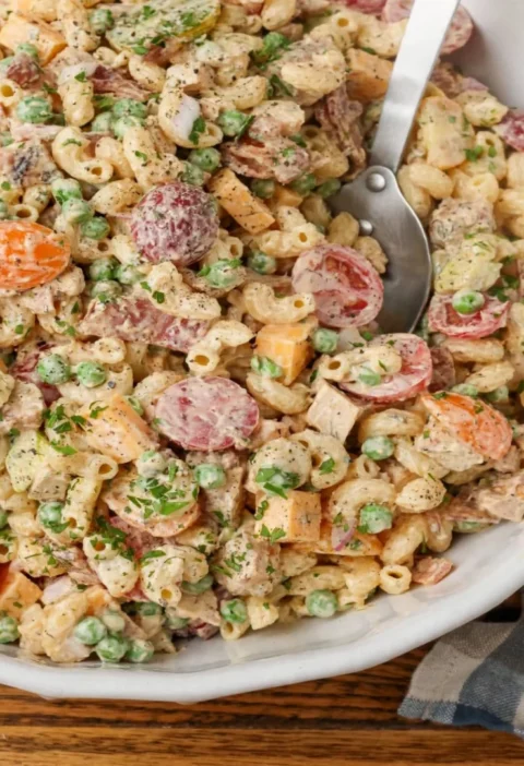Chicken Bacon Ranch Pasta Salad