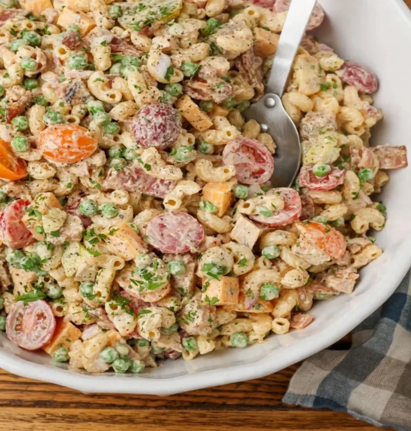 Chicken Bacon Ranch Pasta Salad