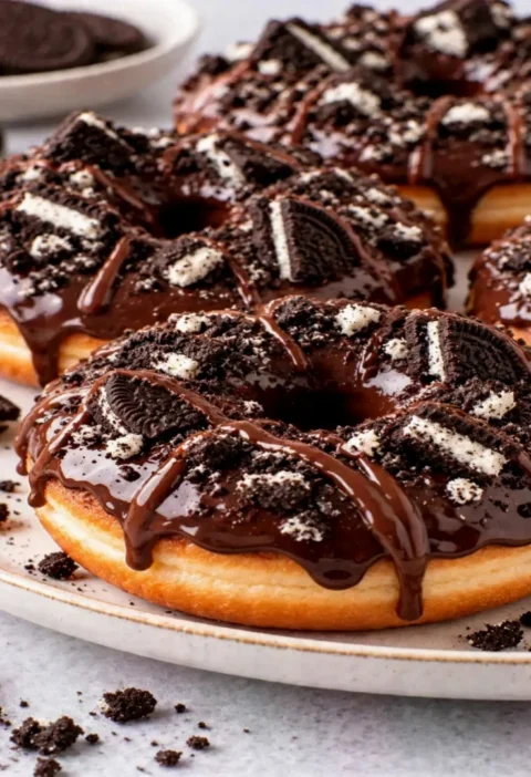 Chocolate Oreo Donuts