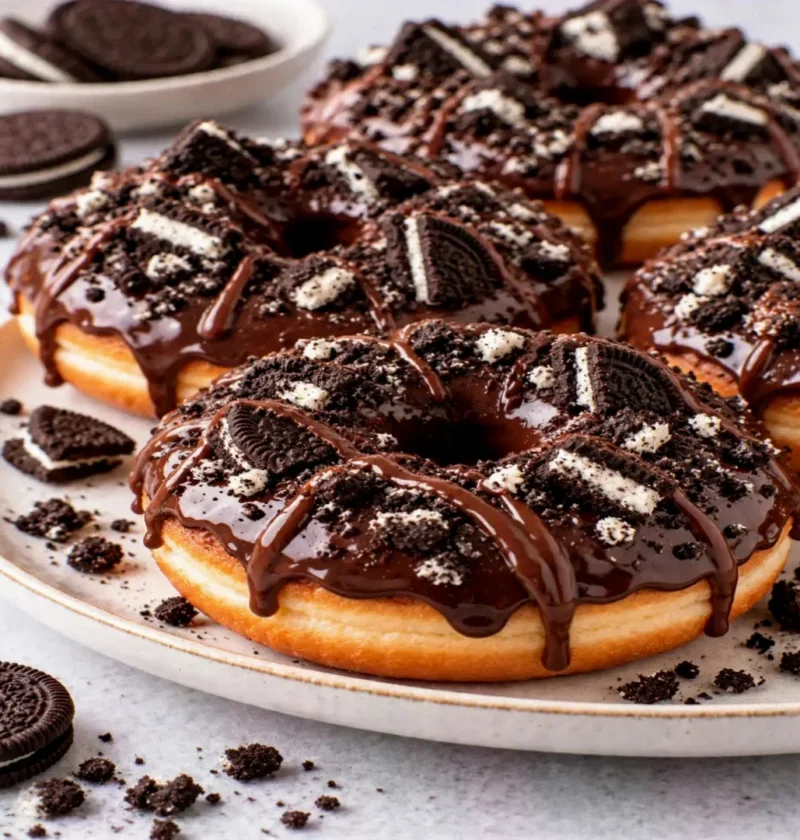 Chocolate Oreo Donuts