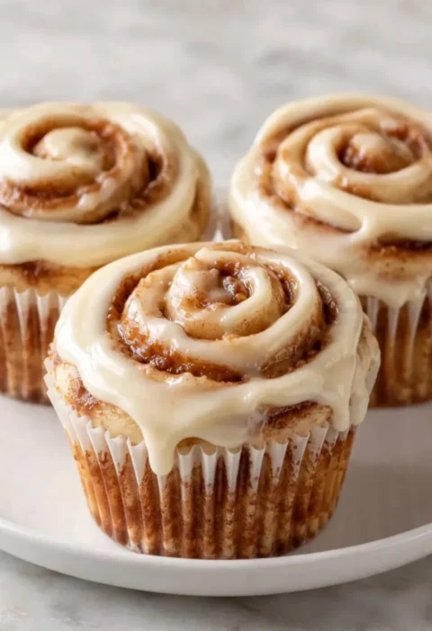 Cinnamon Roll Cupcakes