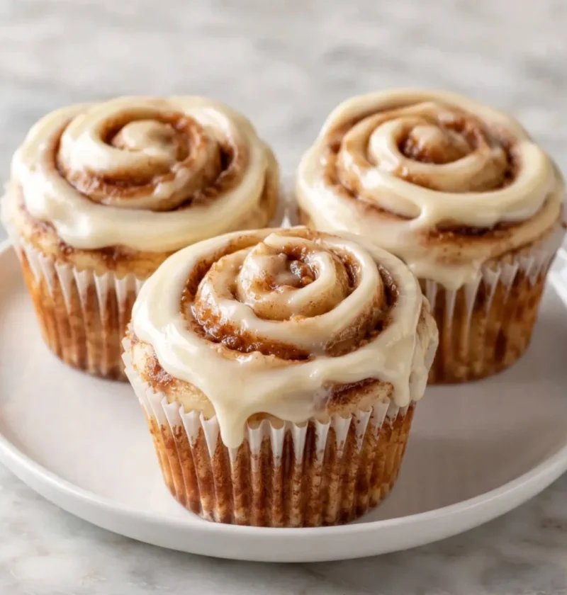 Cinnamon Roll Cupcakes