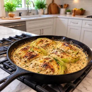 Creamy Garlic Butter Cabbage: A Delectable Side Dish!