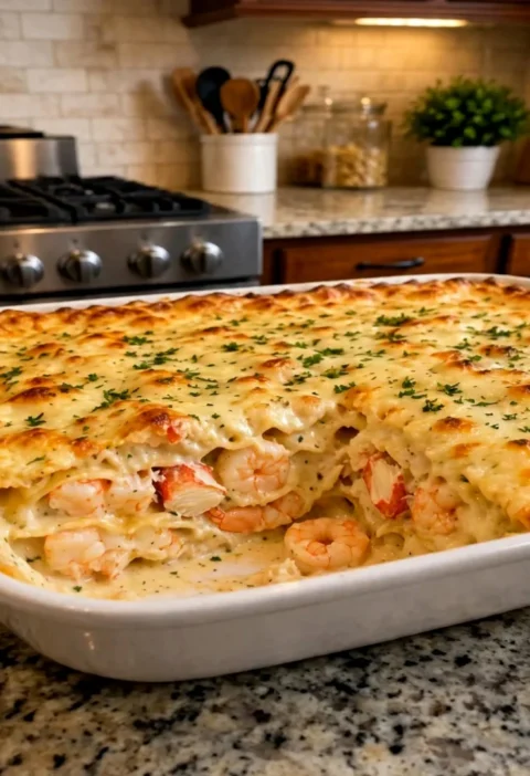 Creamy Seafood Lasagna