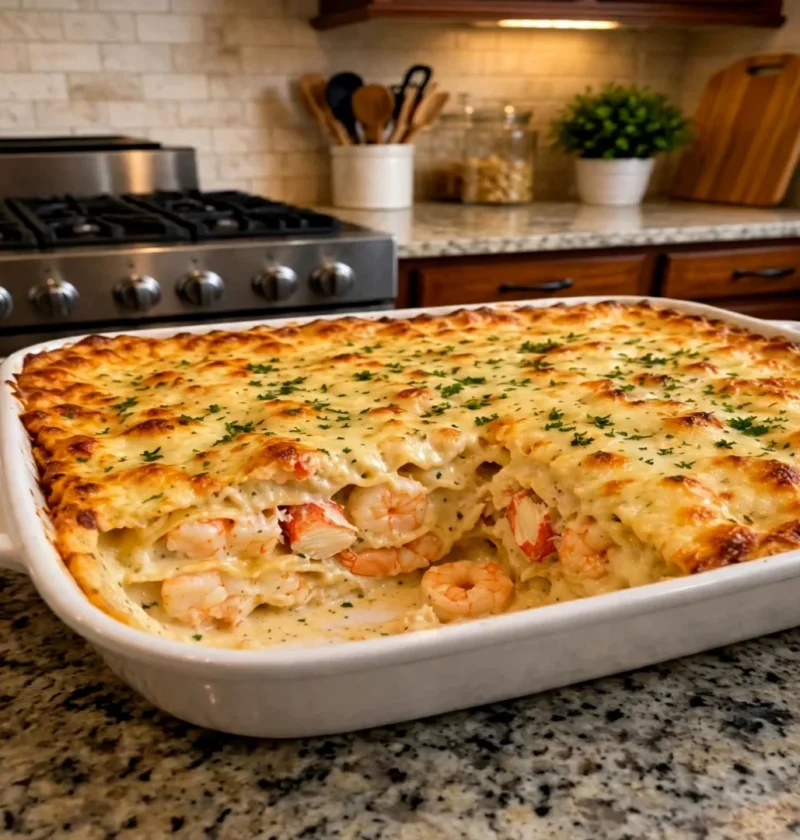 Creamy Seafood Lasagna