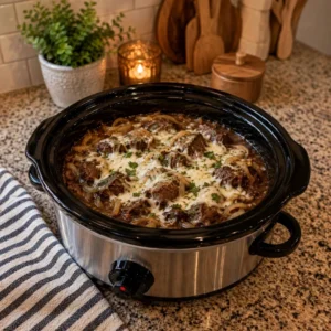 Crockpot French Onion Beef Tips: A Meltingly Delicious Delight!