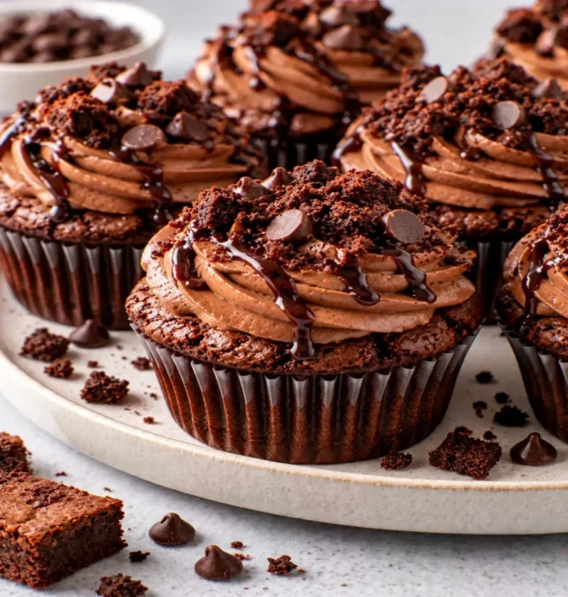 Easy Brownie Cupcakes