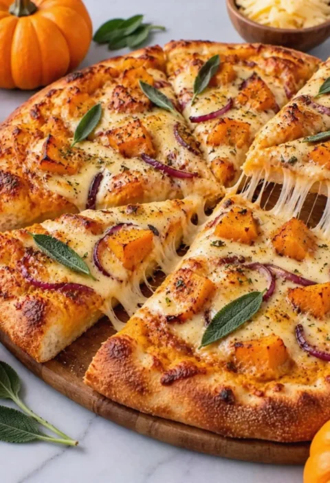 Easy Pumpkin Gouda Pizza