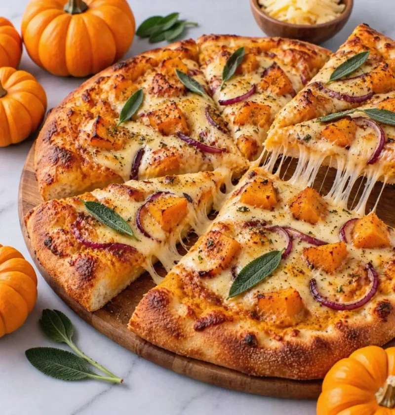 Easy Pumpkin Gouda Pizza