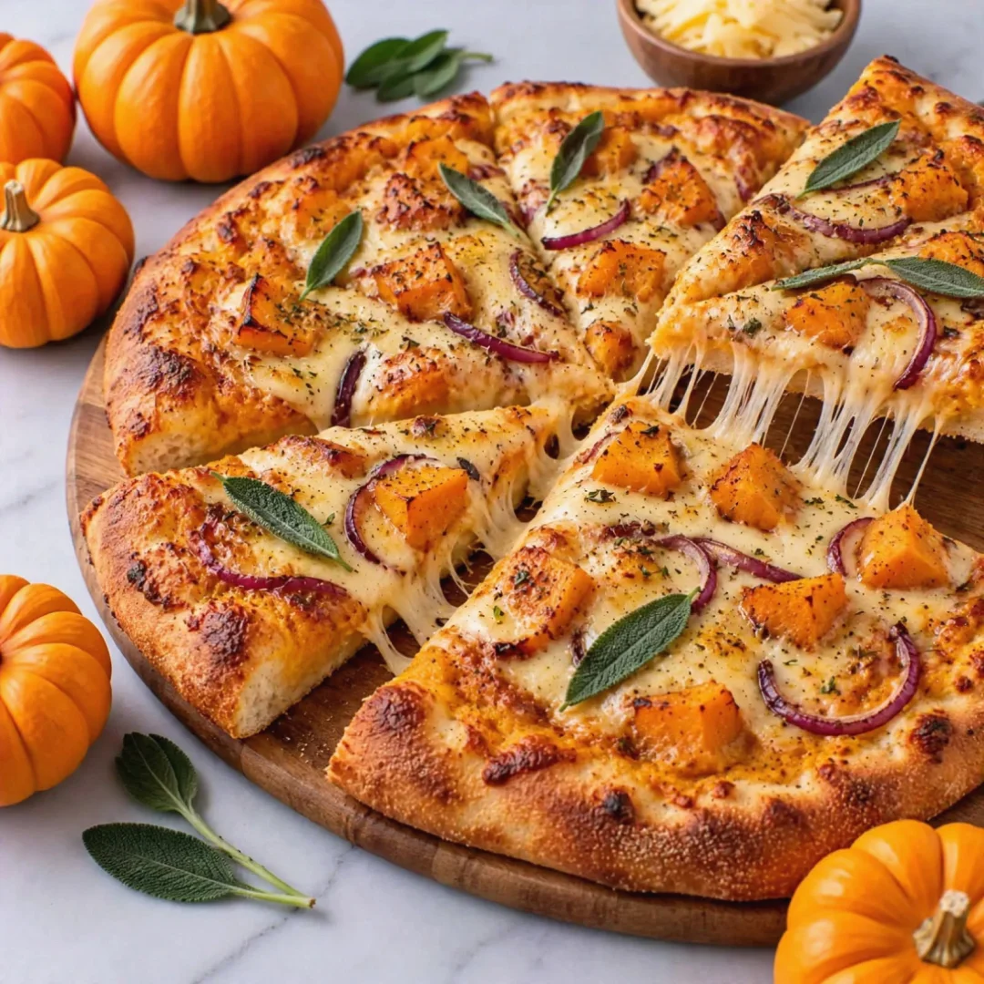 Easy Pumpkin Gouda Pizza
