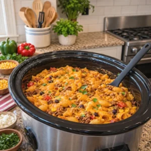 Easy Slow Cooker Taco Pasta: A Quick Family Favorite!
