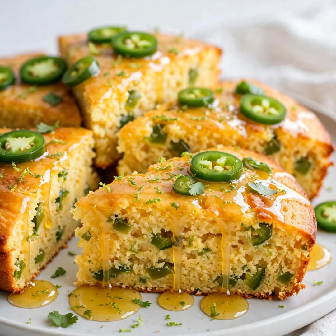 Jalapeño Cornbread with Lime Honey Glaze