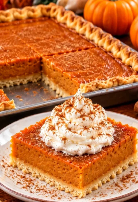 Pumpkin Slab Pie