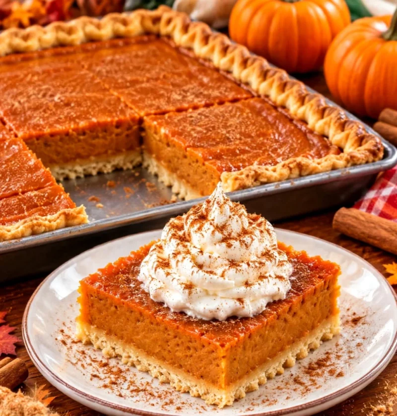Pumpkin Slab Pie