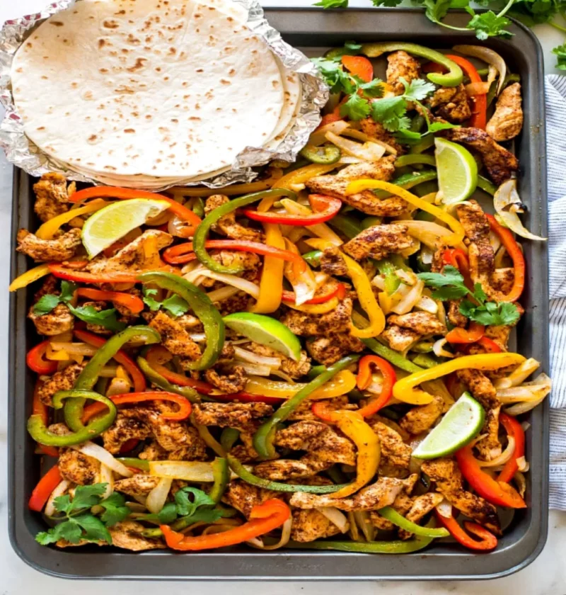 Sheet Pan Chicken Fajitas