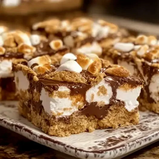 Toasted Marshmallow S'mores Bars